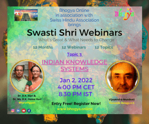 Flyer for Swasti Shri Webinar 3