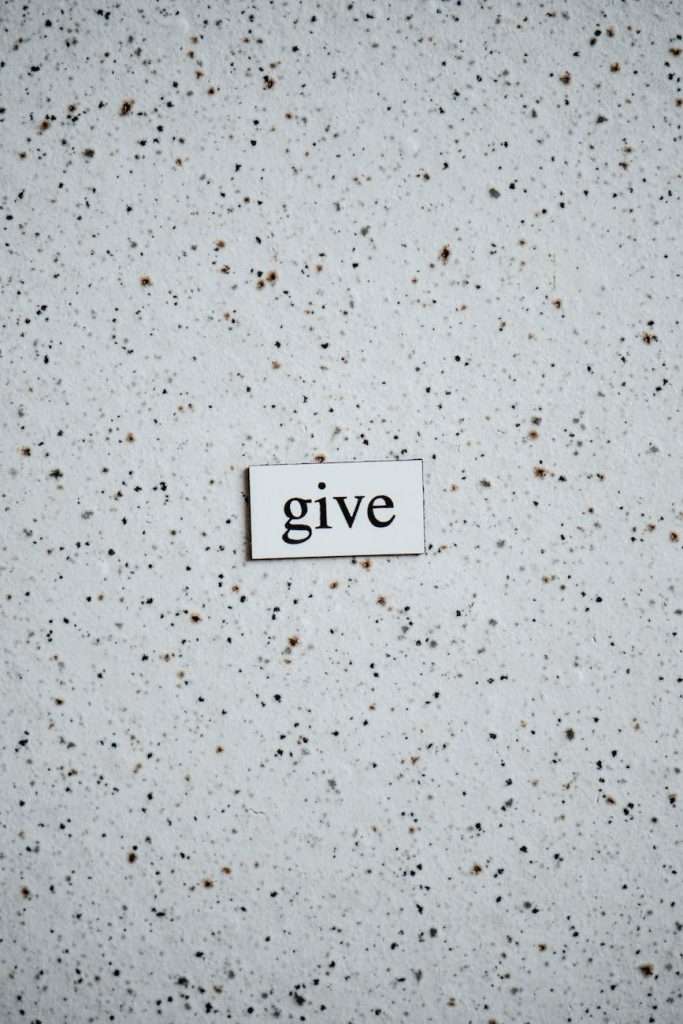 text on a white surface