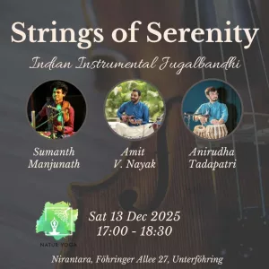 Flyer for Strings of Serenity 2025 Event