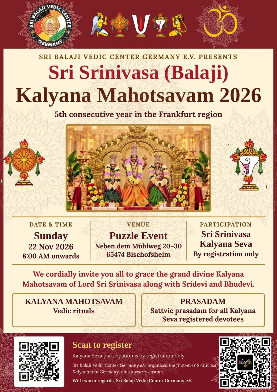 Flyer for Srinivasa Kalyana Mahotsavam 2026